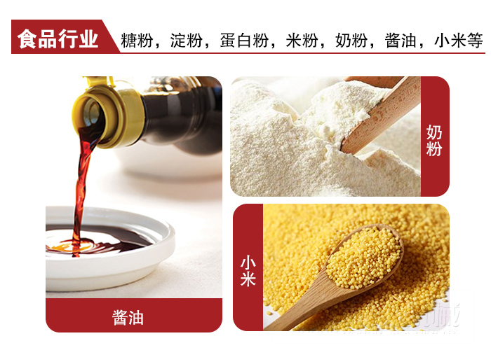全不銹鋼食品振動(dòng)篩可用于糖粉，小米，淀粉，蛋白粉，米粉，奶粉，醬油等物料